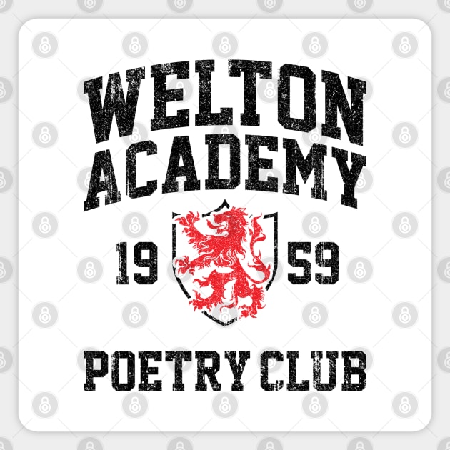 Welton Academy Poetry Club (Variant) Magnet by huckblade